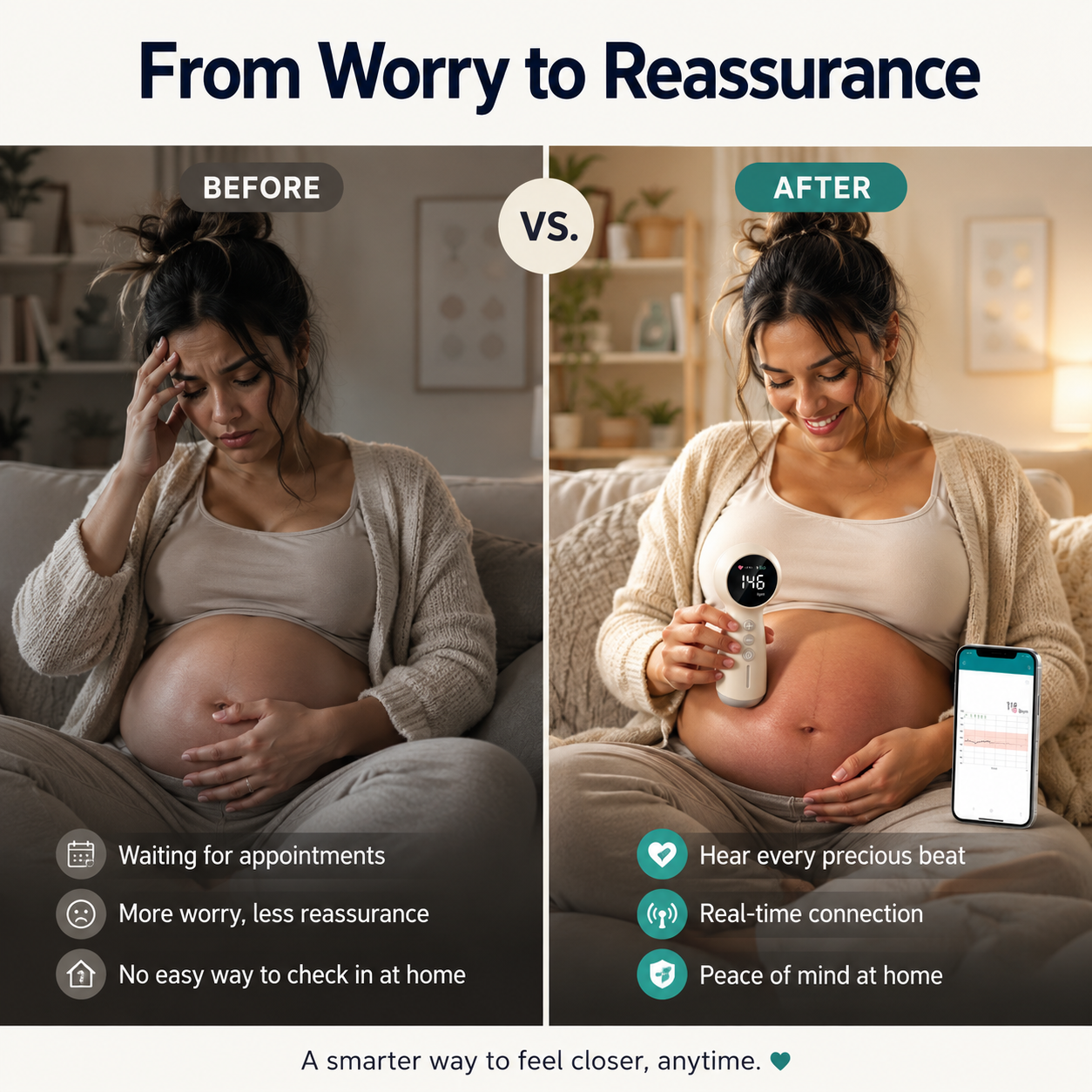 Denviq™ Smart Baby Heartbeat Monitor